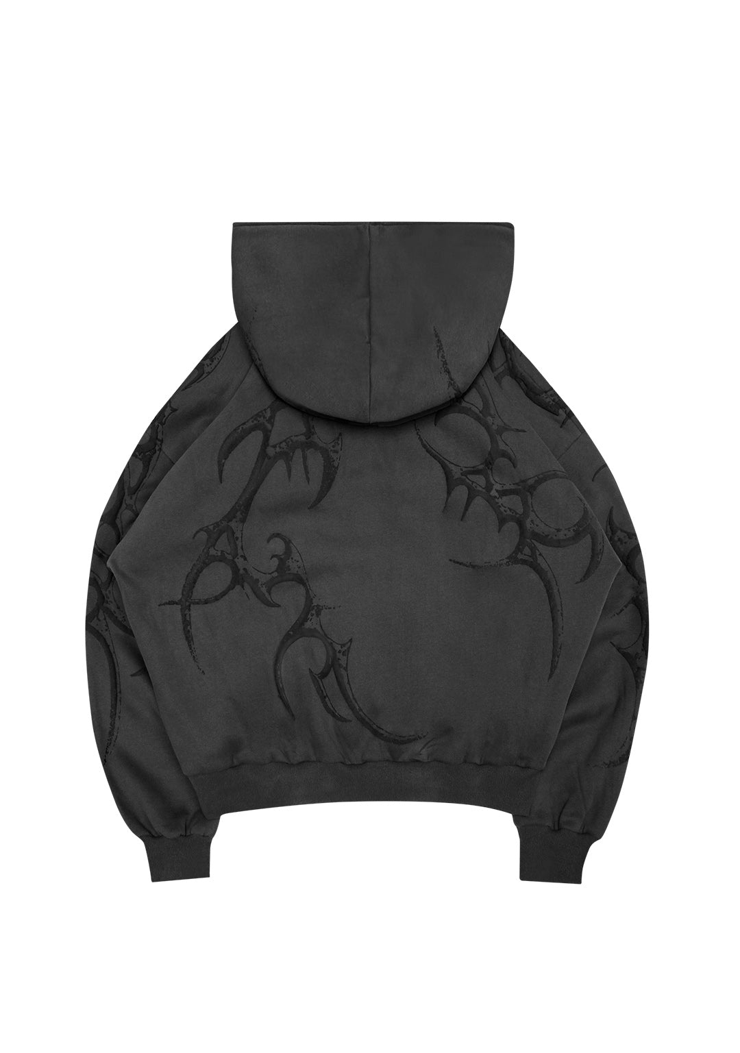 CRASH PUFF PRINT HOODIE CHARCOAL