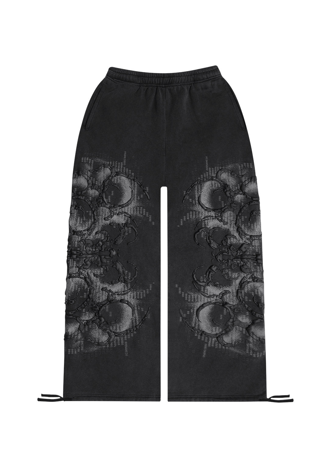 EUPHORIA PUFF PRINT OVERSIZED SWEATPANTS WASHED CHARCOAL