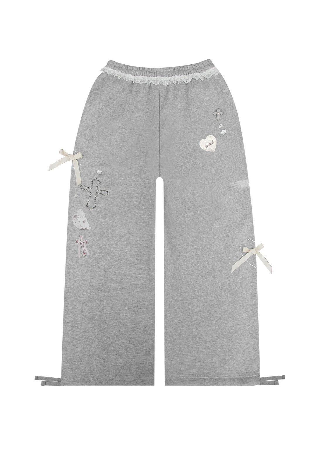 WHISPER OVERSIZED SWEATPANTS GREY MARL