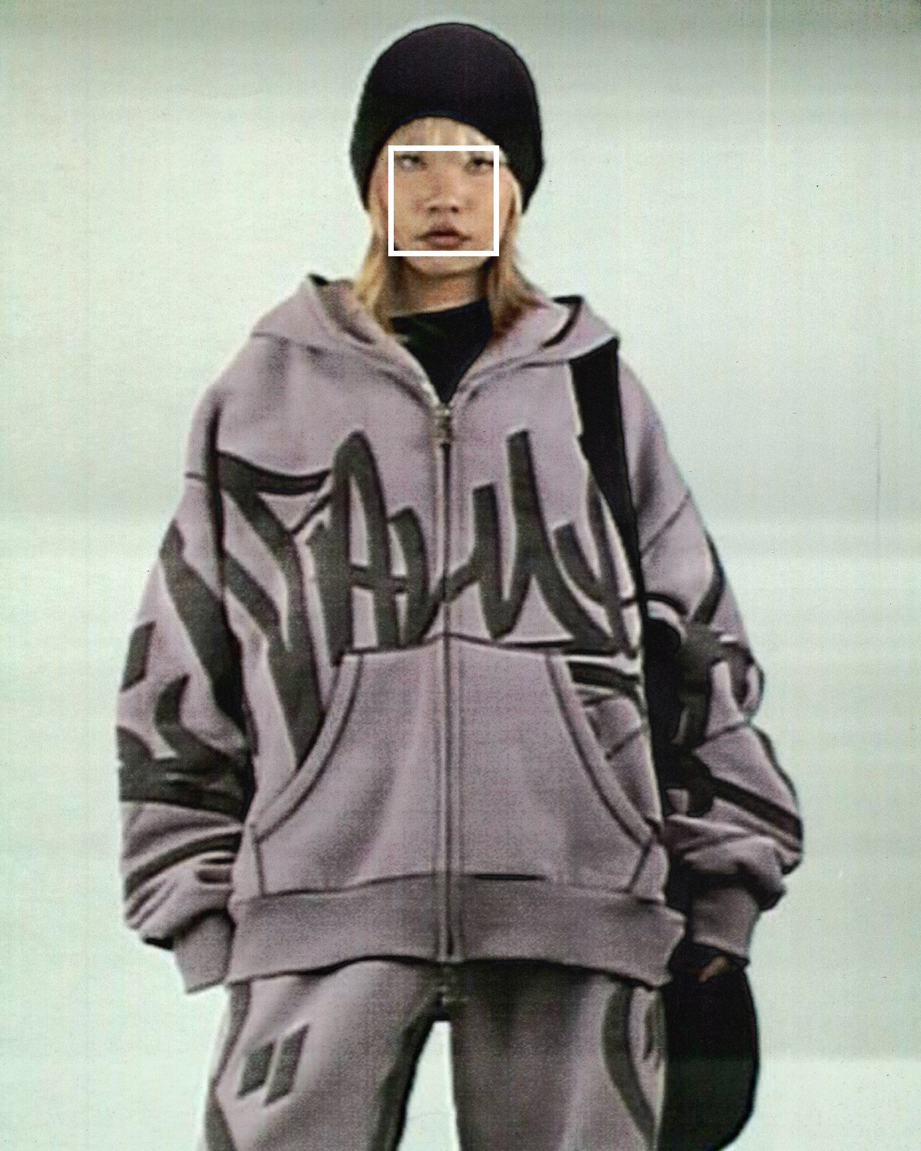 VANDALISM ZIP HOODIE FADED LILAC