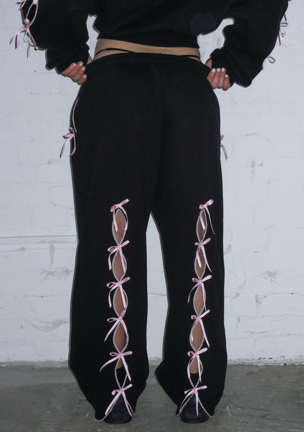 パンツ S ribbon smocking sweat pants black TITLE_IMAGE_a1d1a218-1a75-4c1c