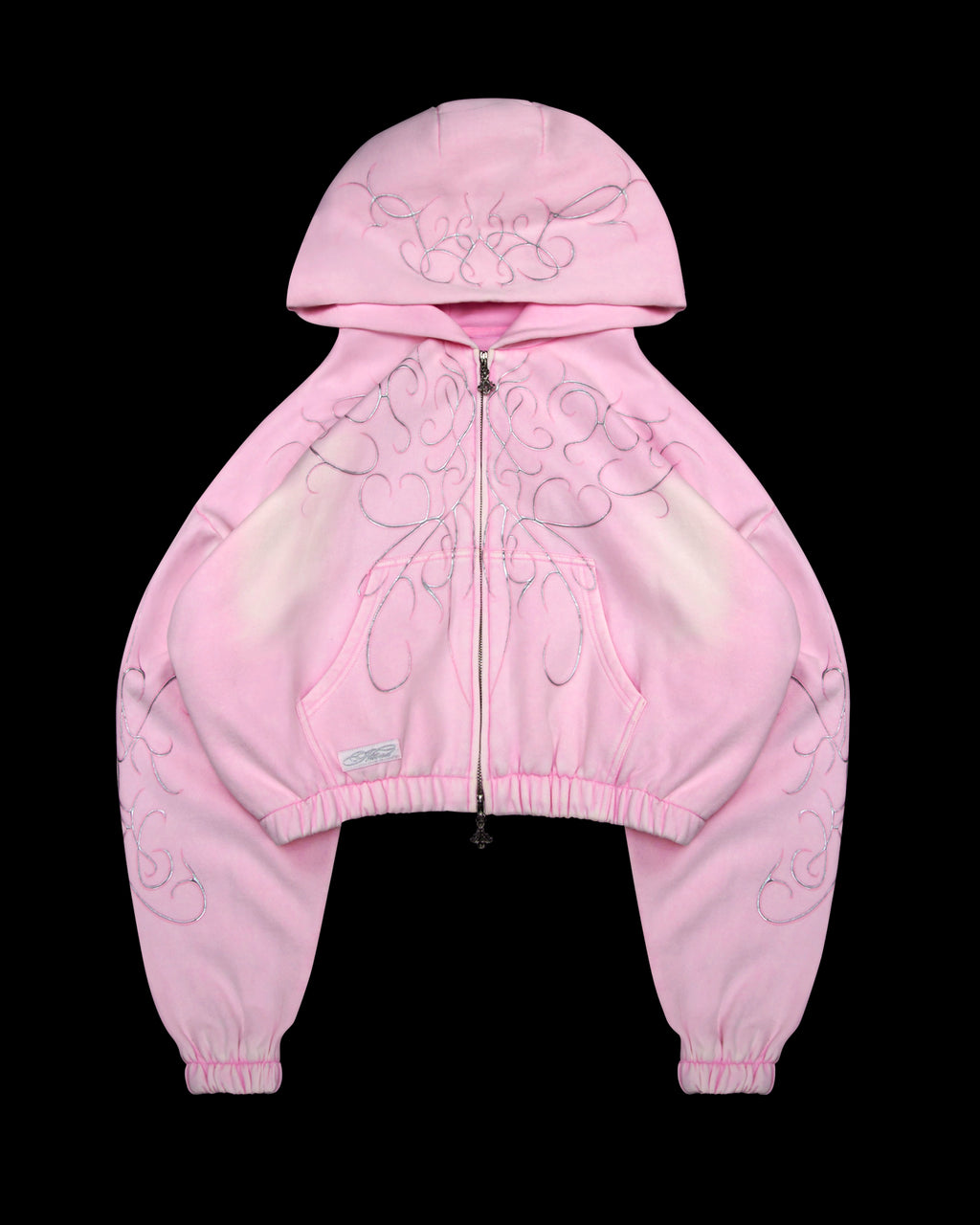【NAMED COLLECTIVE】BAD ROMANCE LACE RIBBON HOODIE BABY PINK BAD ROMANCE LACE RIBBON ZIP HOODIE BABY PINK – NAMED COLLECTIVE®