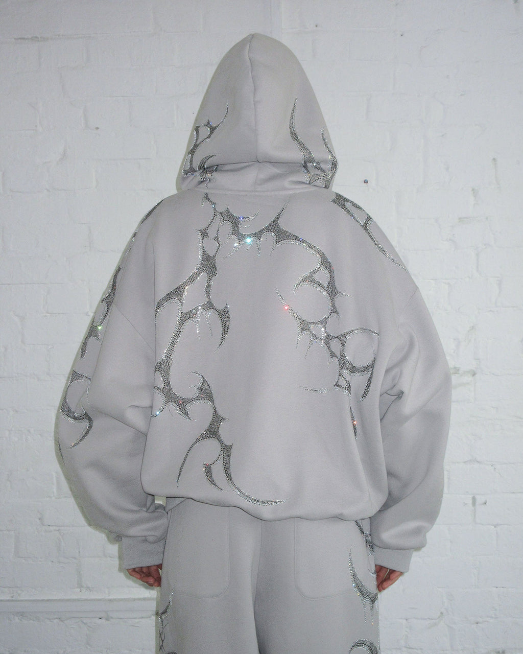 【NAMED COLLECTIVE】CRASH PUFF PRINT HOODIE CHARCOAL CRASH RHINESTONE ZIP HOODIE BLACK – NAMED COLLECTIVE®