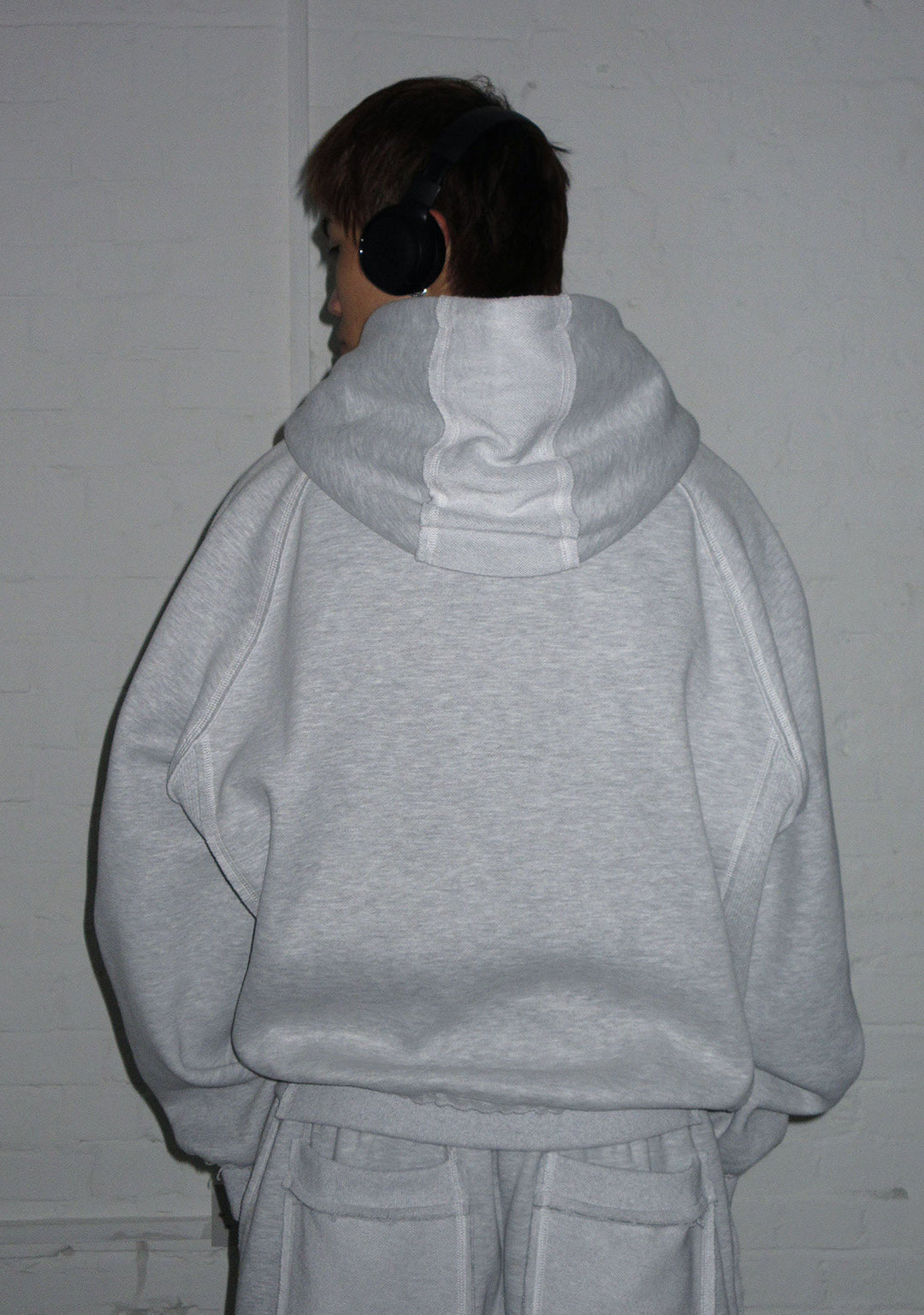 DECONSTRUCTED SWEATPANTS GREY MARL