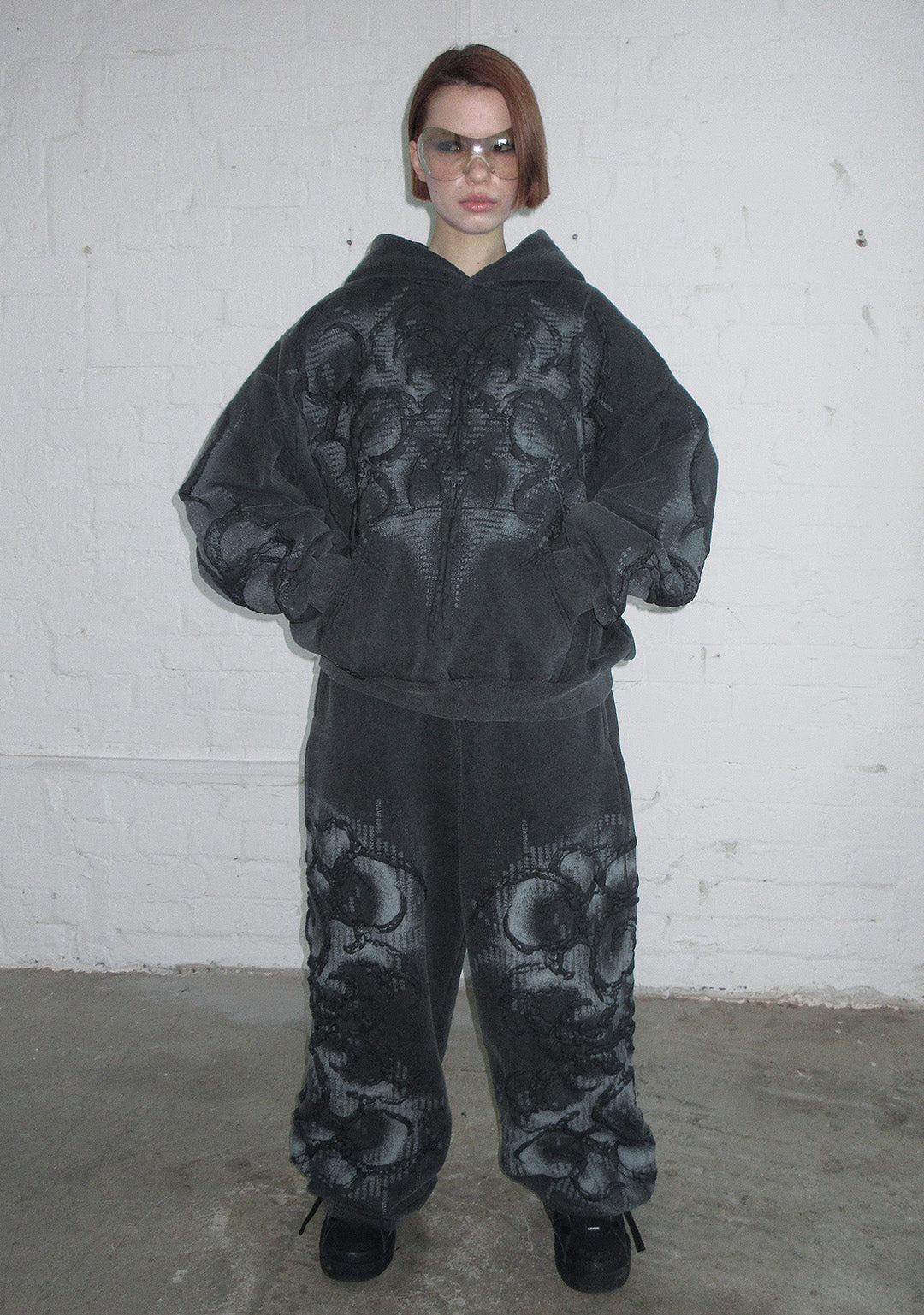 EUPHORIA PUFF PRINT HOODIE WASHED CHARCOAL