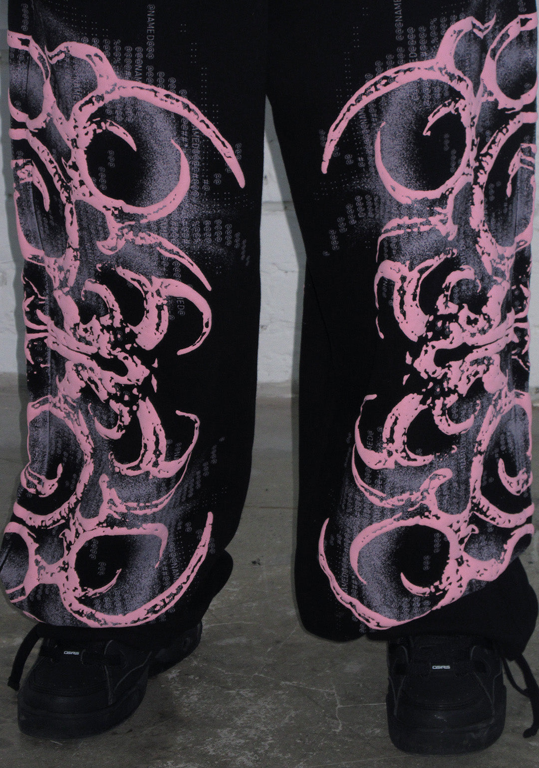 EUPHORIA PUFF PRINT OVERSIZED SWEATPANTS BLACK
