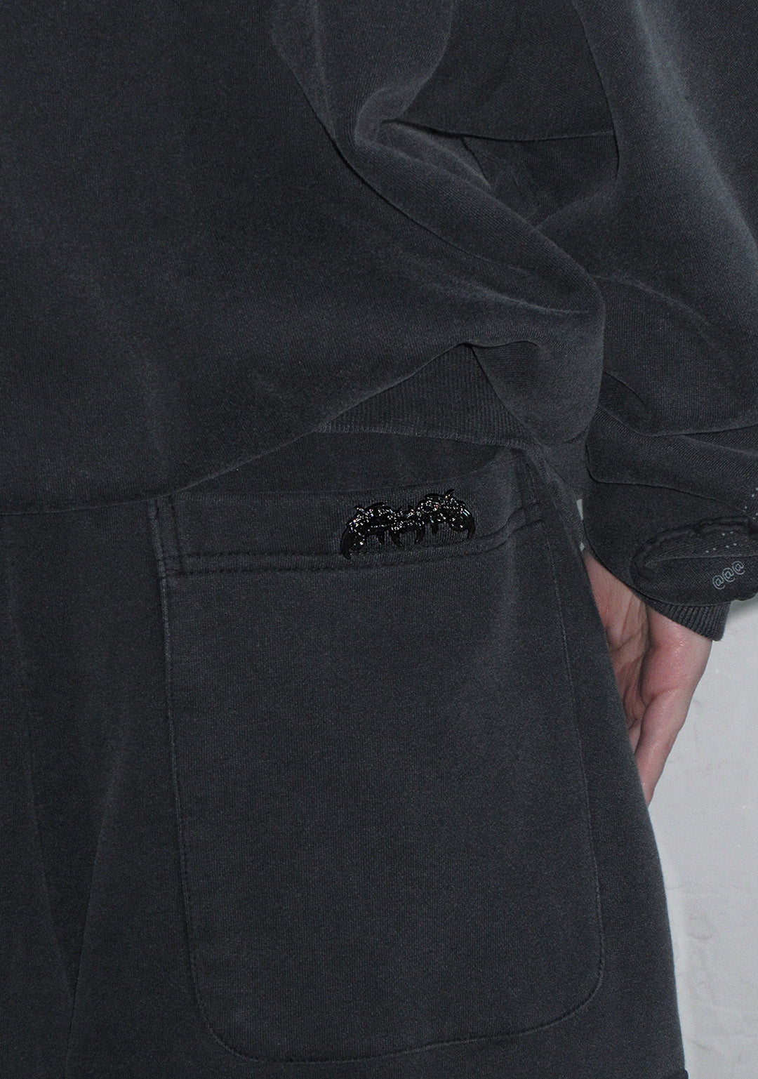EUPHORIA PUFF PRINT OVERSIZED SWEATPANTS WASHED CHARCOAL