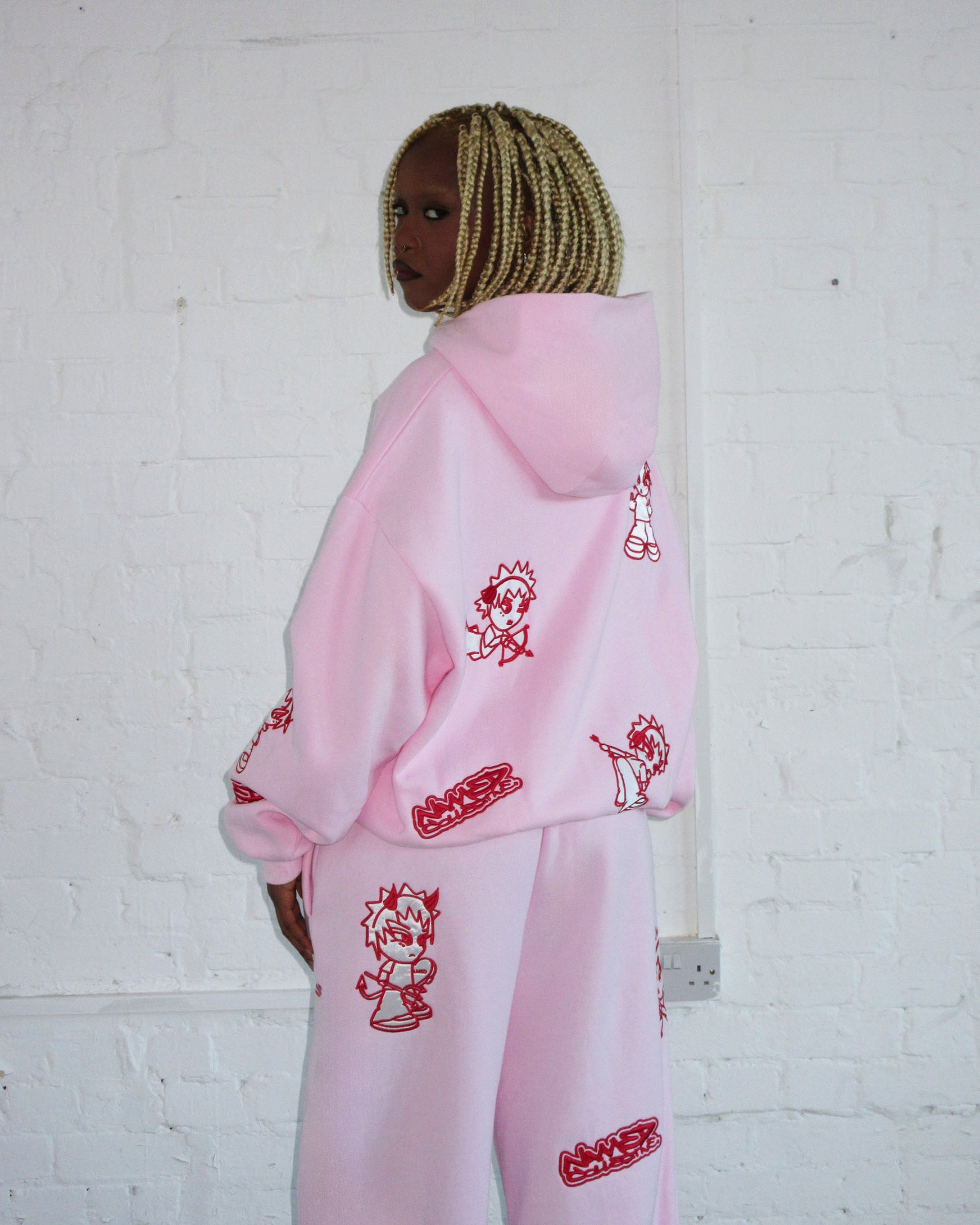 MISBEHAVE SWEATPANTS PINK POISON