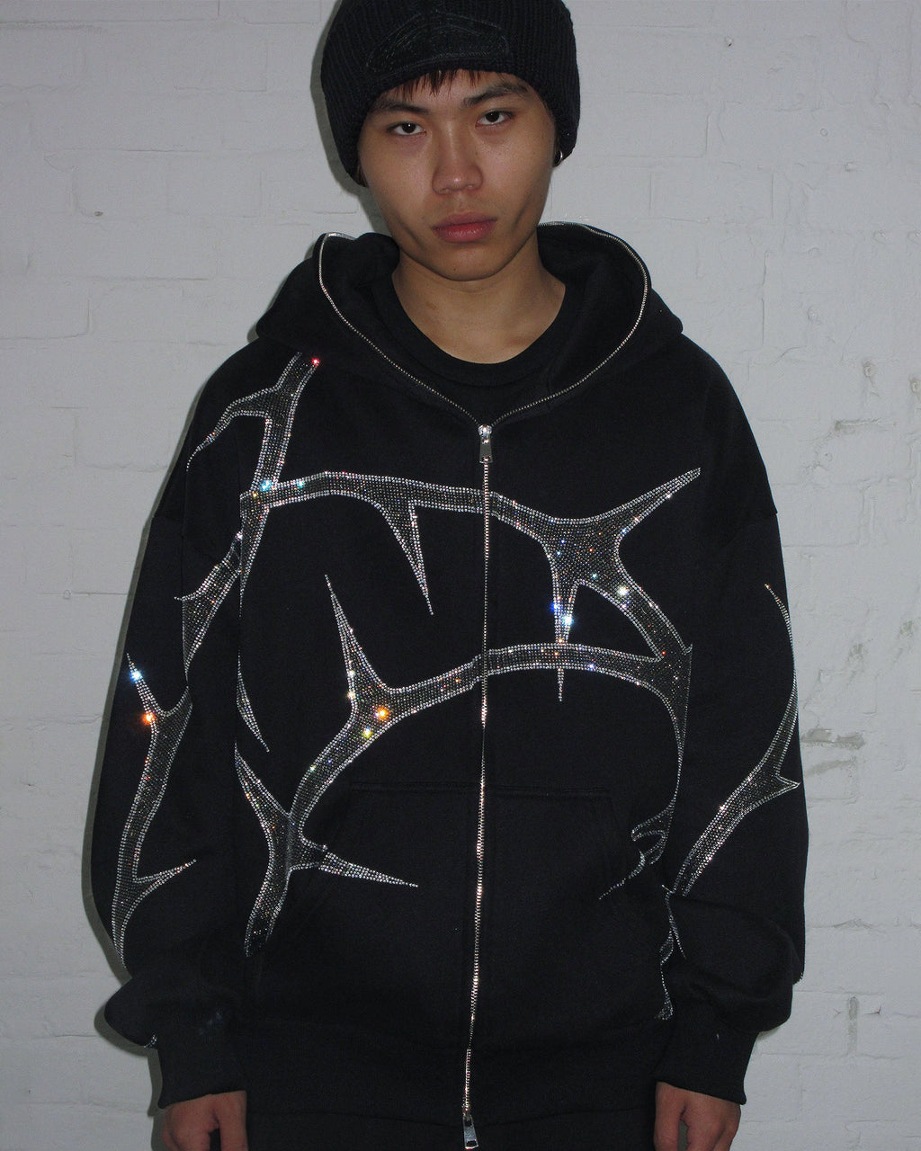 thorn-rhinestone-zip-hoodie- thorn-rhinestone-zip-hoodie-