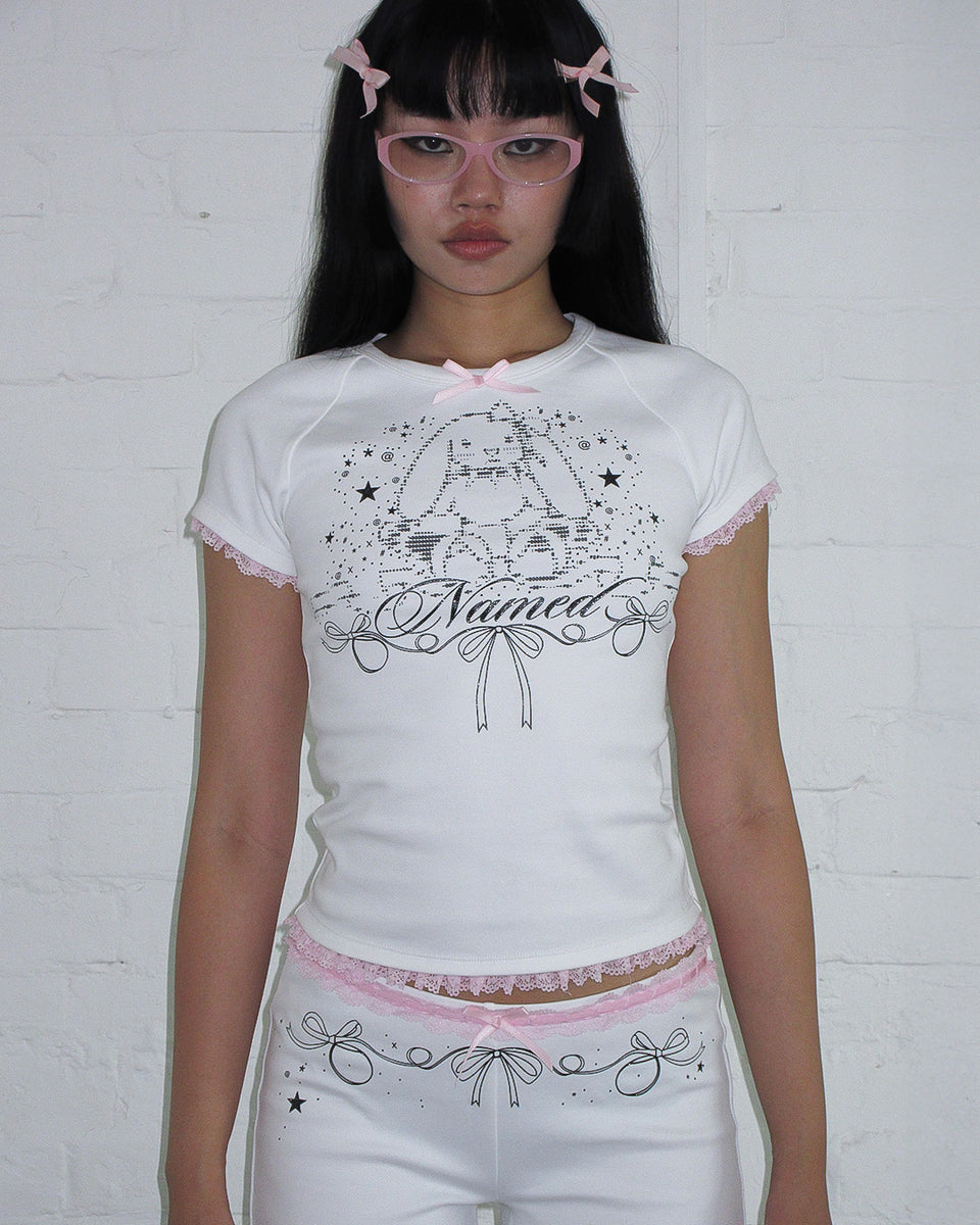 404 ERROR BUNNY BABY TEE WHITE