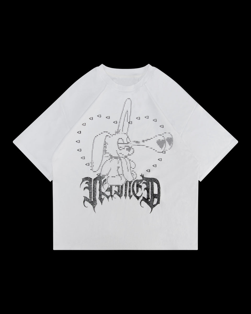 404 ERROR BUNNY OVERSIZED TEE WHITE