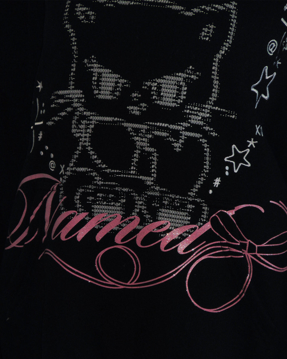 404 ERROR KITTY HOODIE BLACK