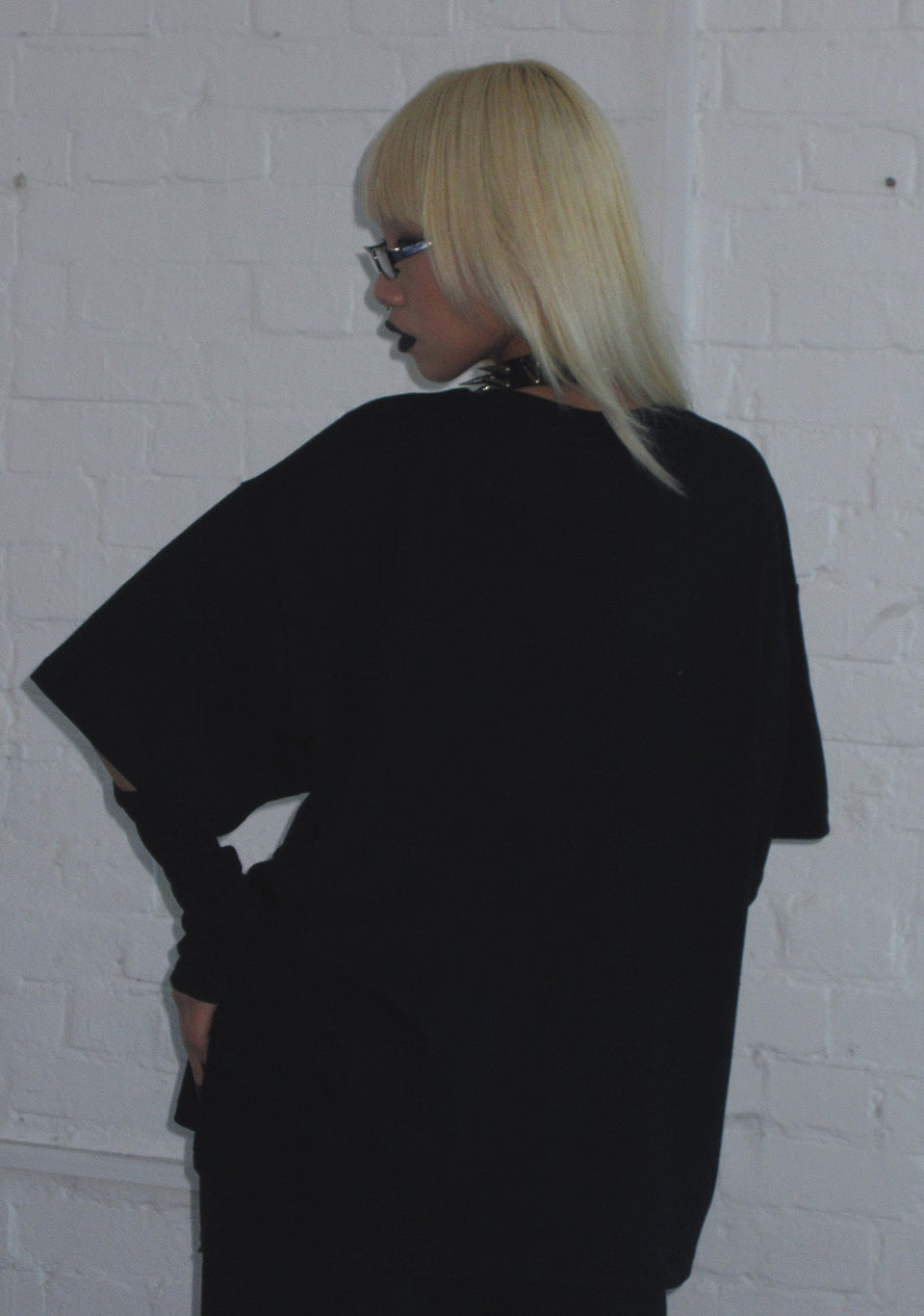 404 ERROR KITTY OVERSIZED TEE BLACK