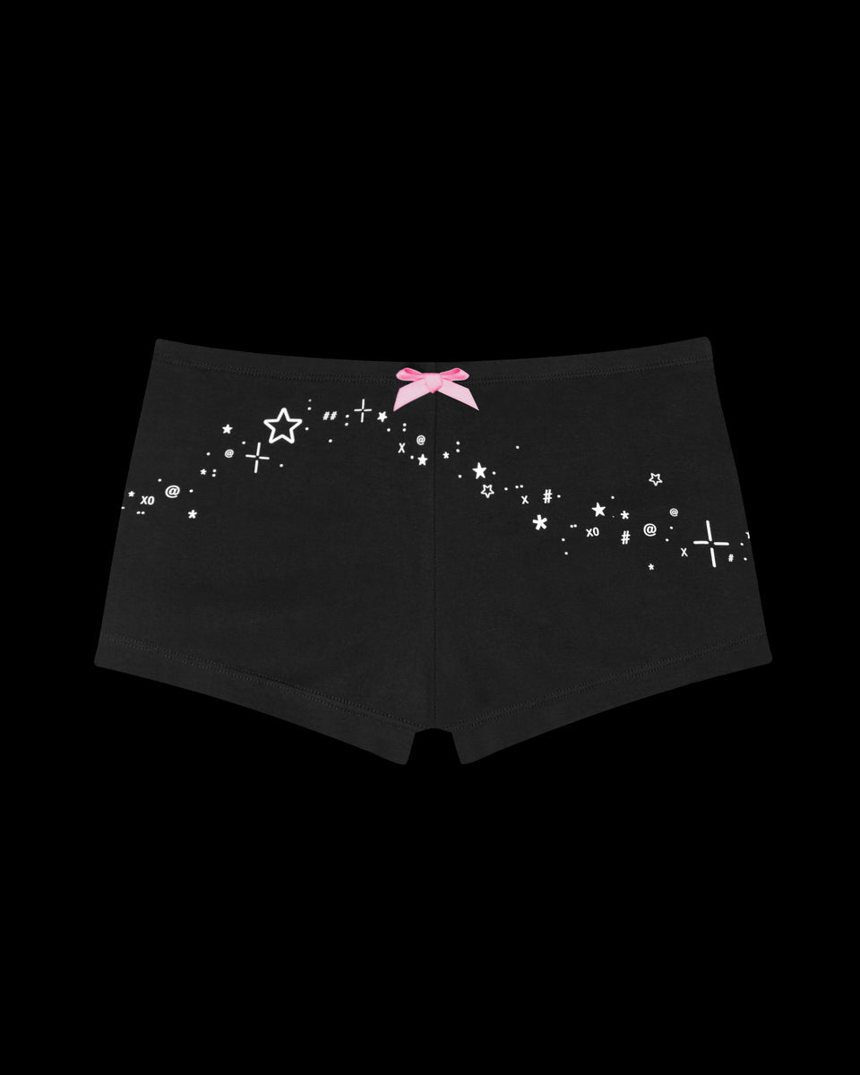 404 ERROR MICRO HOTPANT SHORTS BLACK