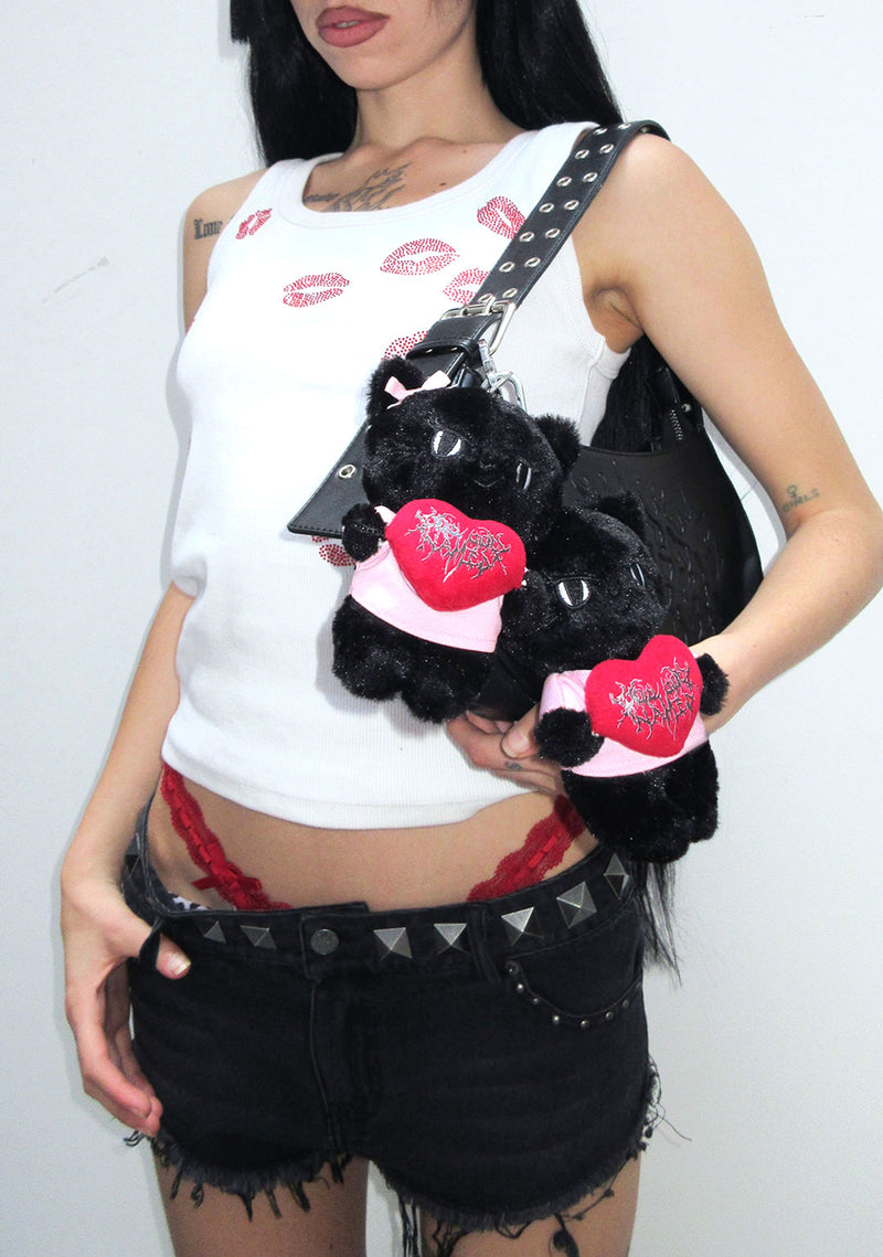 404 ERROR COLD HEART KITTY CHARM BLACK
