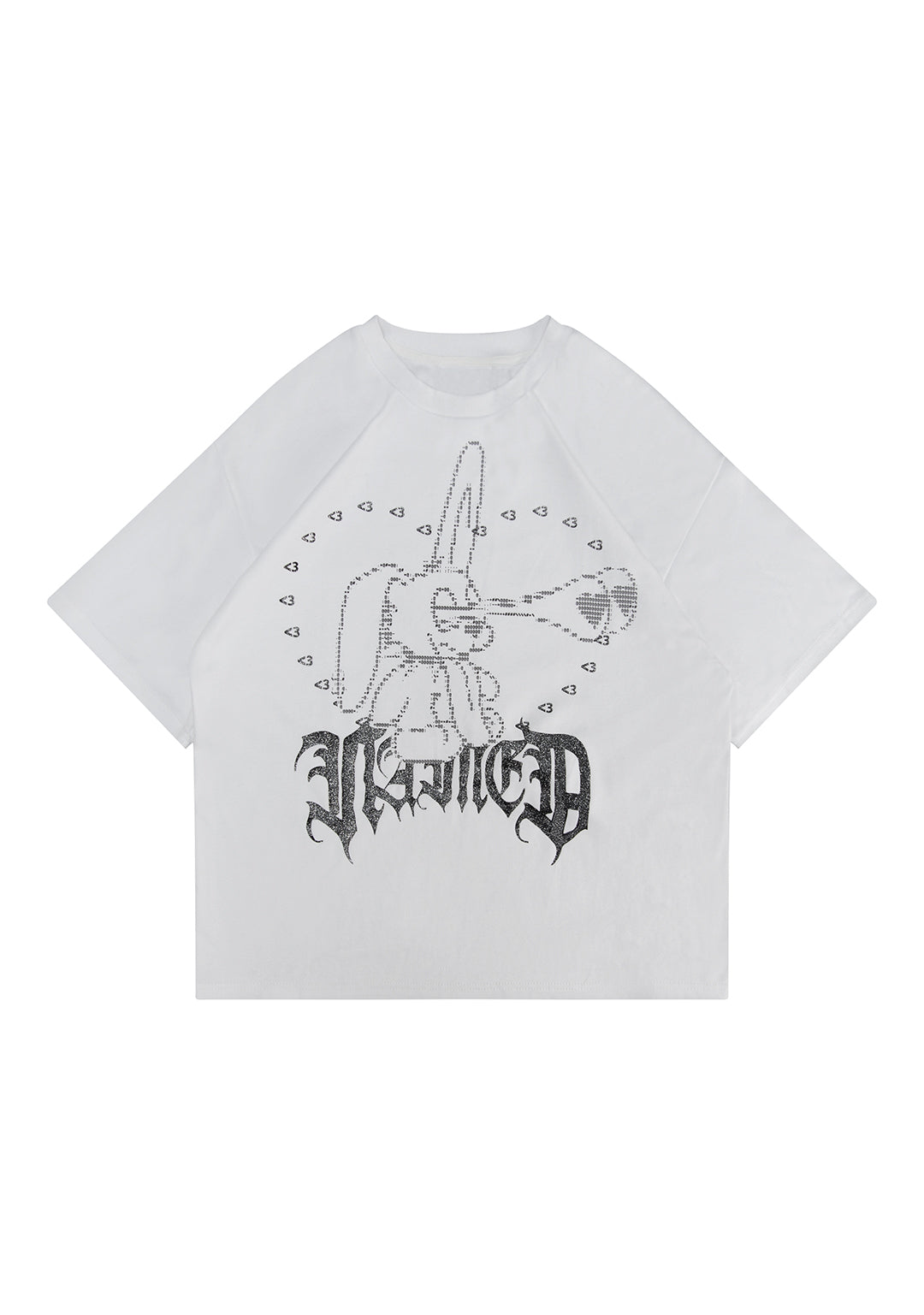 404 ERROR BUNNY OVERSIZED TEE WHITE