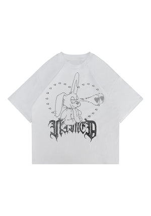 404 ERROR BUNNY OVERSIZED TEE WHITE