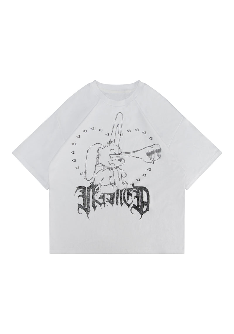 404 ERROR BUNNY OVERSIZED TEE WHITE