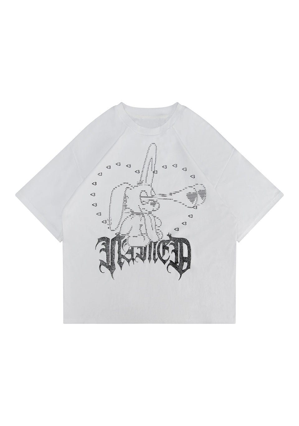 404 ERROR BUNNY OVERSIZED TEE WHITE