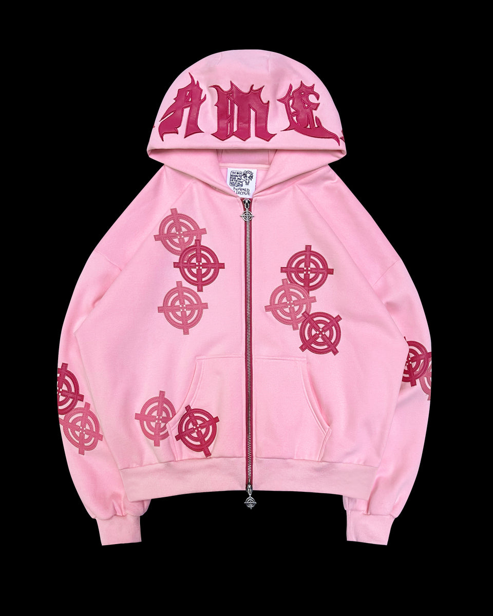 INCOGNITO ZIP HOODIE PINK POISON