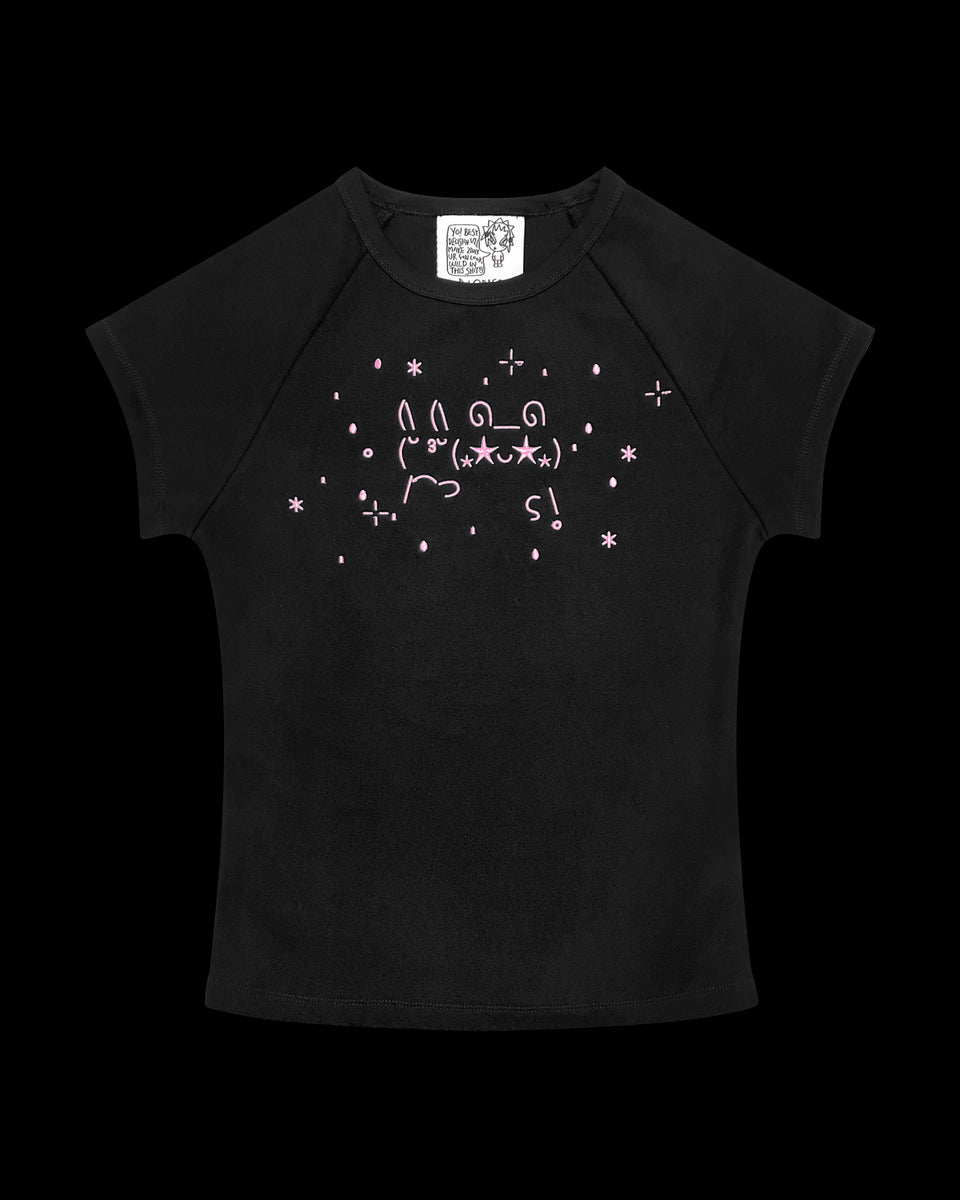 MALFUNCTION BABY TEE BLACK