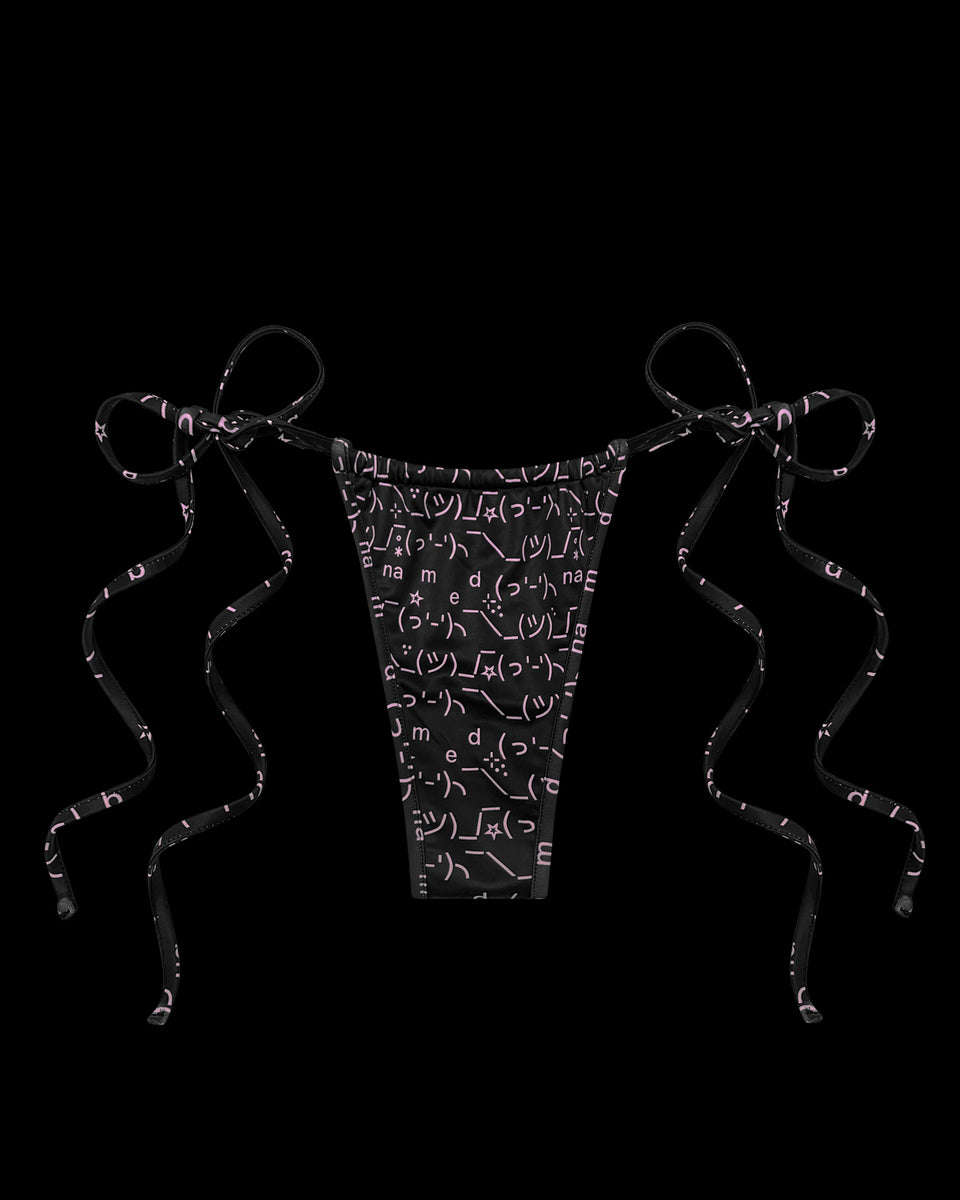 MALFUNCTION BIKINI BOTTOMS BLACK