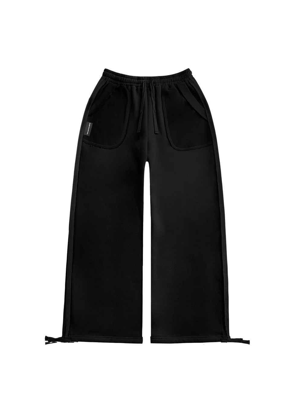 DECONSTRUCTED SWEATPANTS JET BLACK