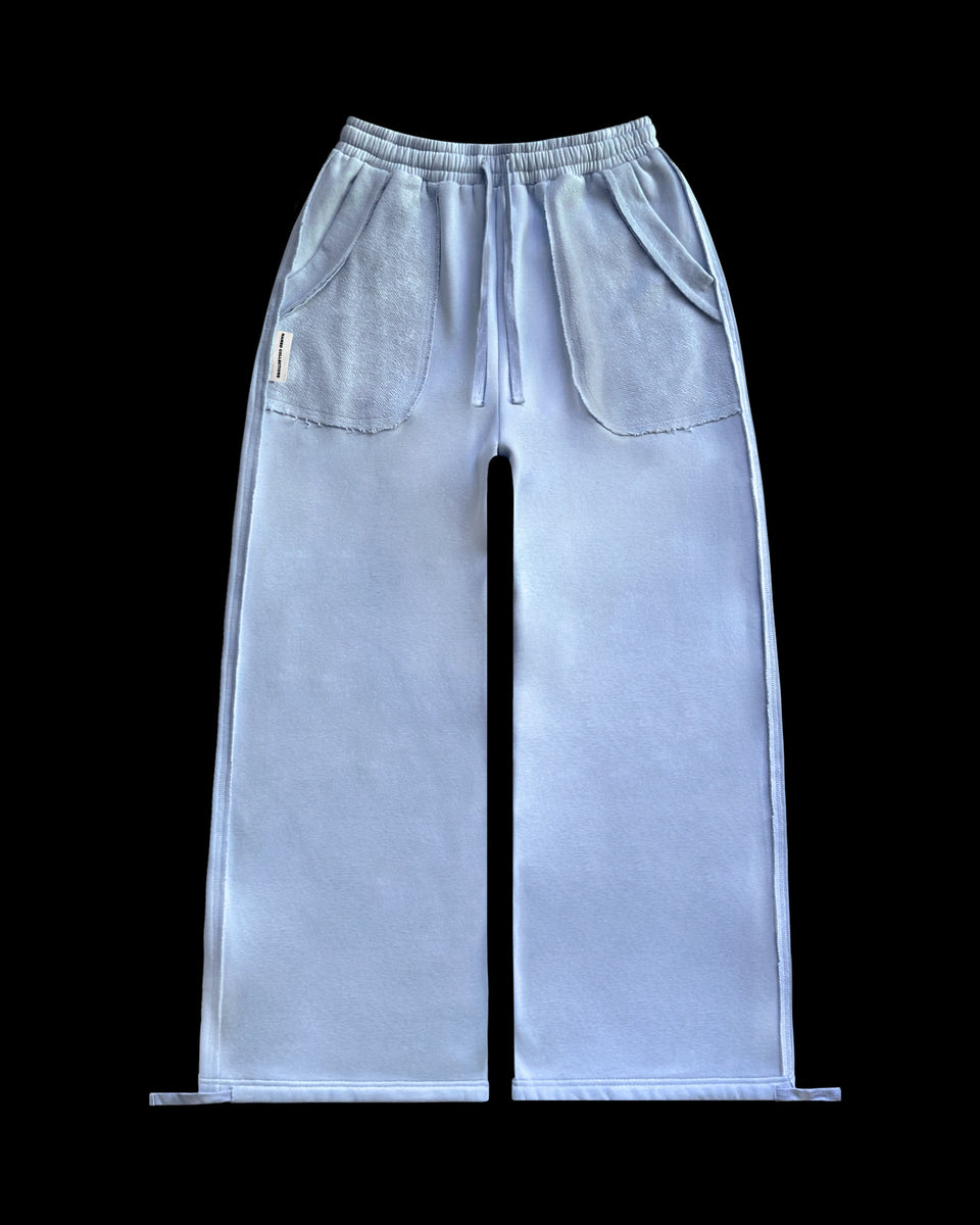 DECONSTRUCTED SWEATPANTS ICED BLUE