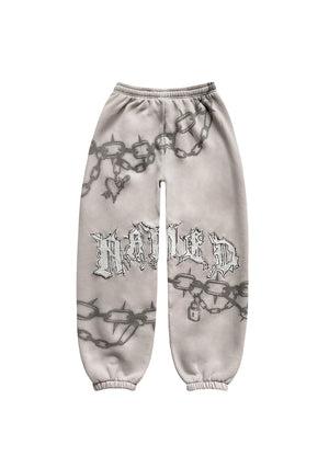 CHAINS SWEATPANTS BONE