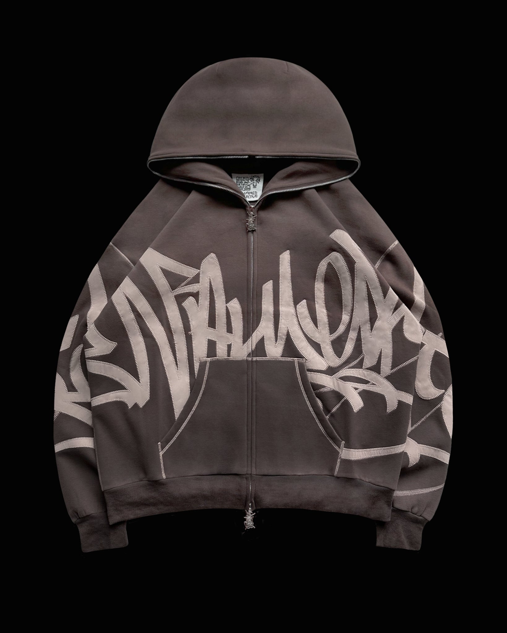 VANDALISM ZIP HOODIE BURNT TAUPE