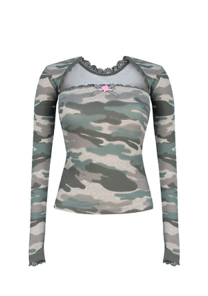 NOCTURNAL CAMO TWO PIECE TUBE TOP SET