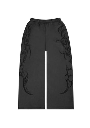 CRASH PUFF PRINT OVERSIZED SWEATPANTS CHARCOAL