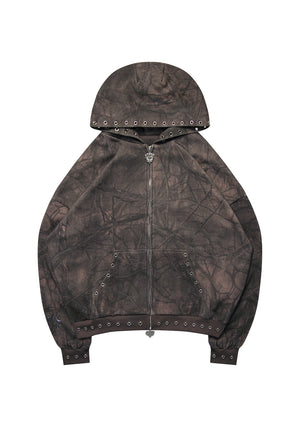 CURSE ZIP HOODIE TREE CAMO