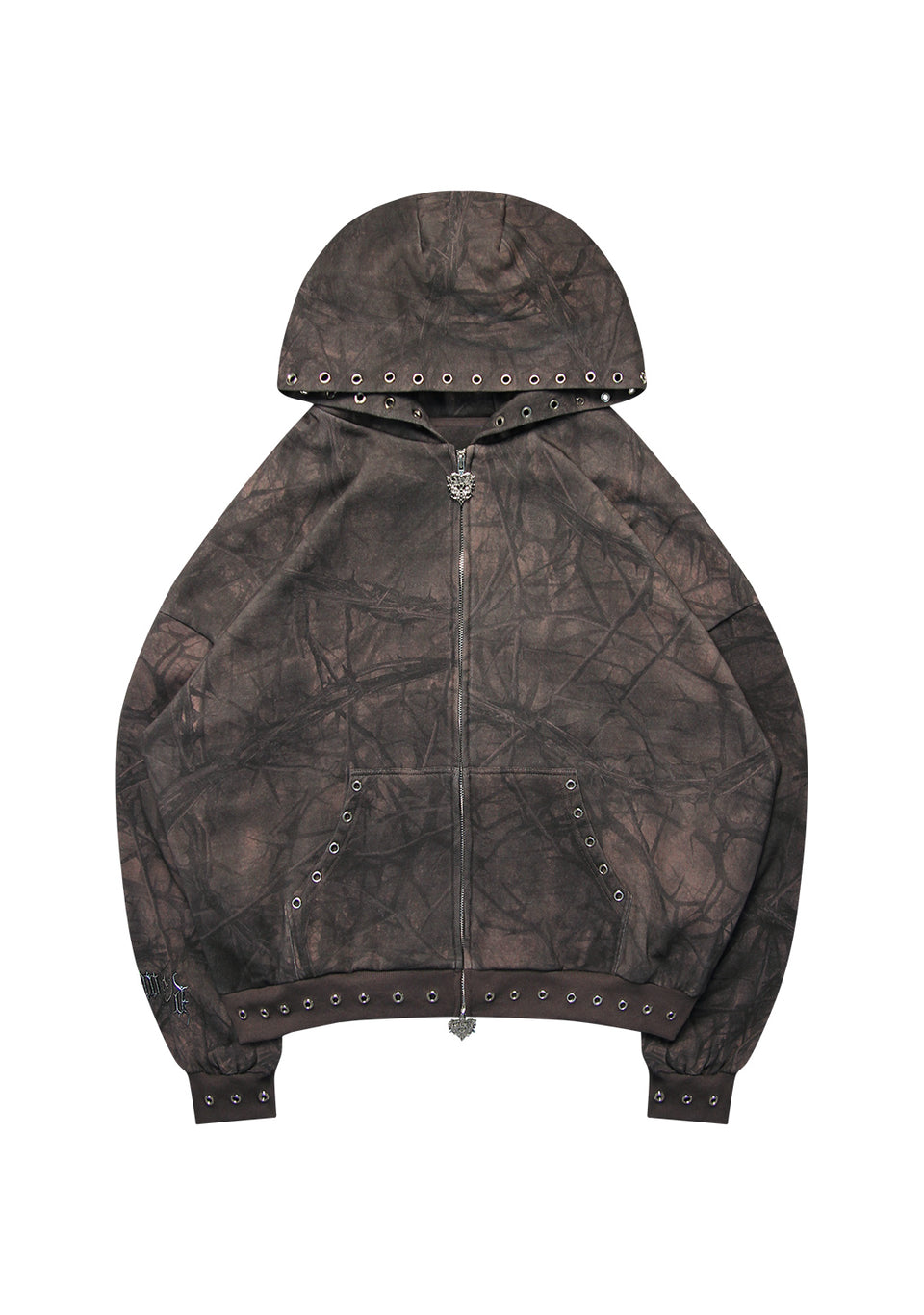 CURSE ZIP HOODIE TREE CAMO