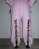 PRINC355 RIBBON SWEATPANTS BABY PINK