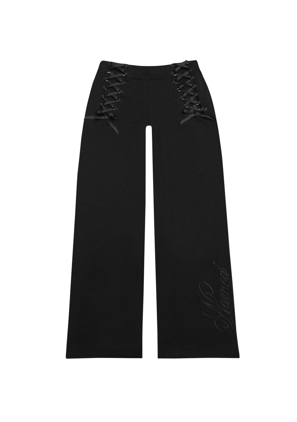 CONFESSIONS RIBBON SCULPT STRETCH PANTS BLACK