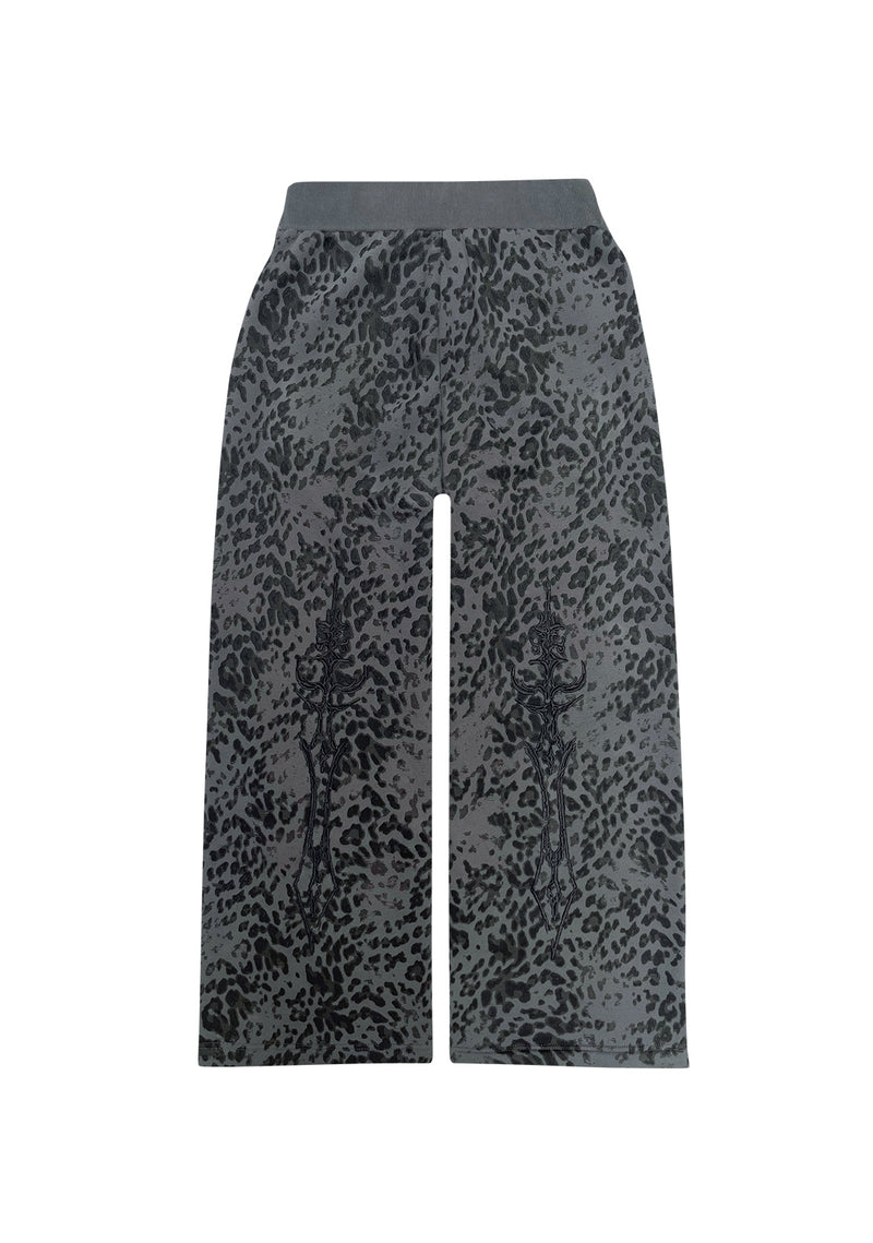 DAGGERS STRAIGHT LEG SWEATPANTS NIGHT LEOPARD