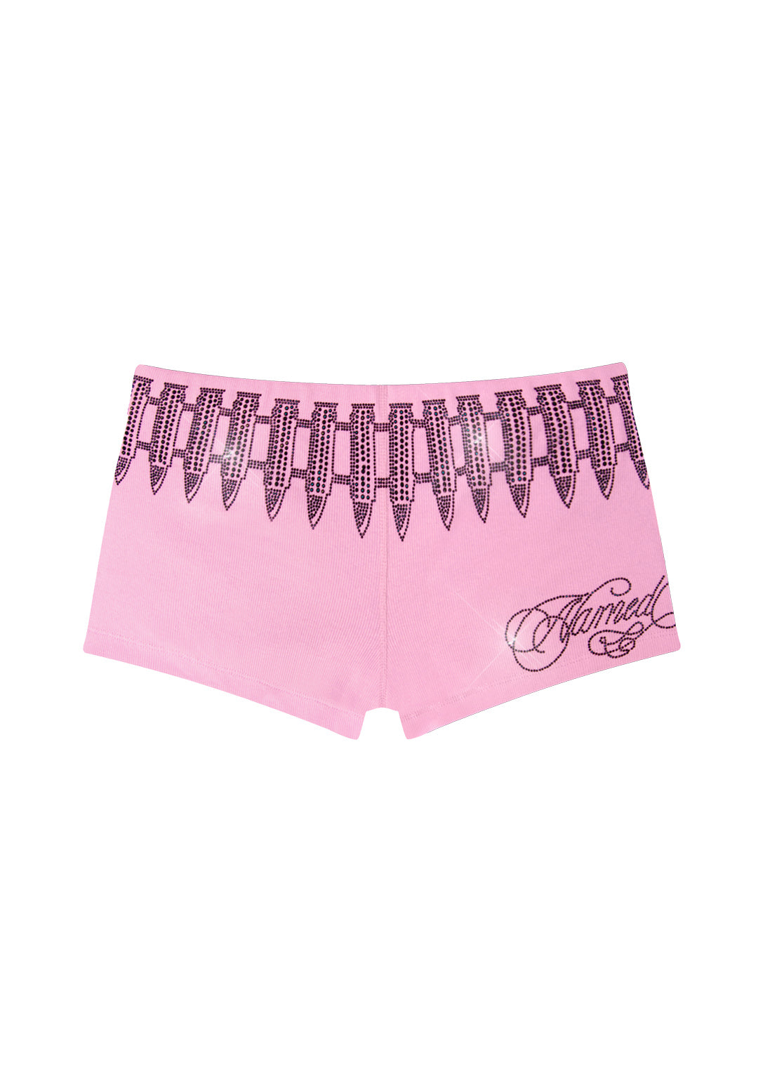 ENEMY RHINESTONE MICRO HOTPANT SHORTS BABY PINK