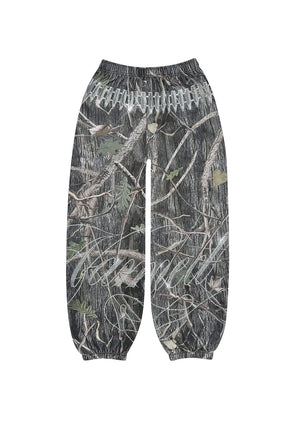ENEMY RHINESTONE SWEATPANTS TREE CAMO
