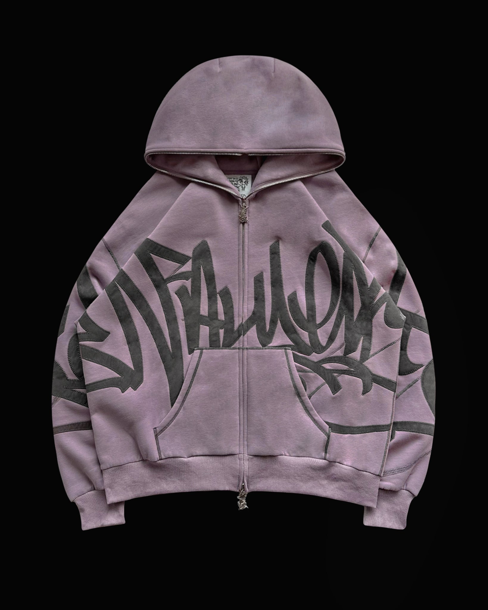 VANDALISM ZIP HOODIE FADED LILAC