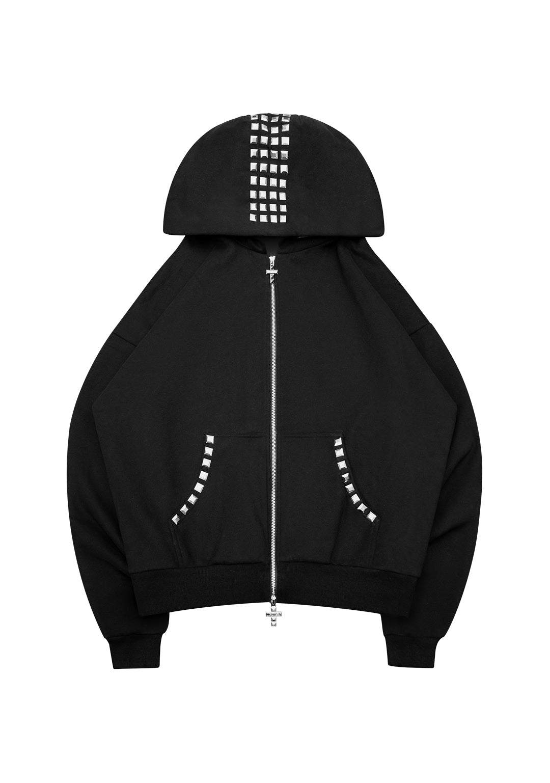 named collective ジップフーディー Faithful Studded Zip Hoodie Black – NAMED COLLECTIVE®