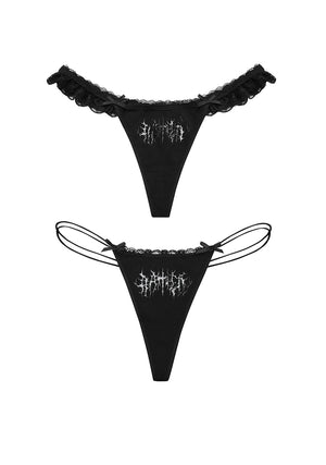 GHOST THONG BLACK (2 PACK)