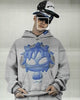 DIGI MASCOT ZIP HOODIE SMOKE GREY