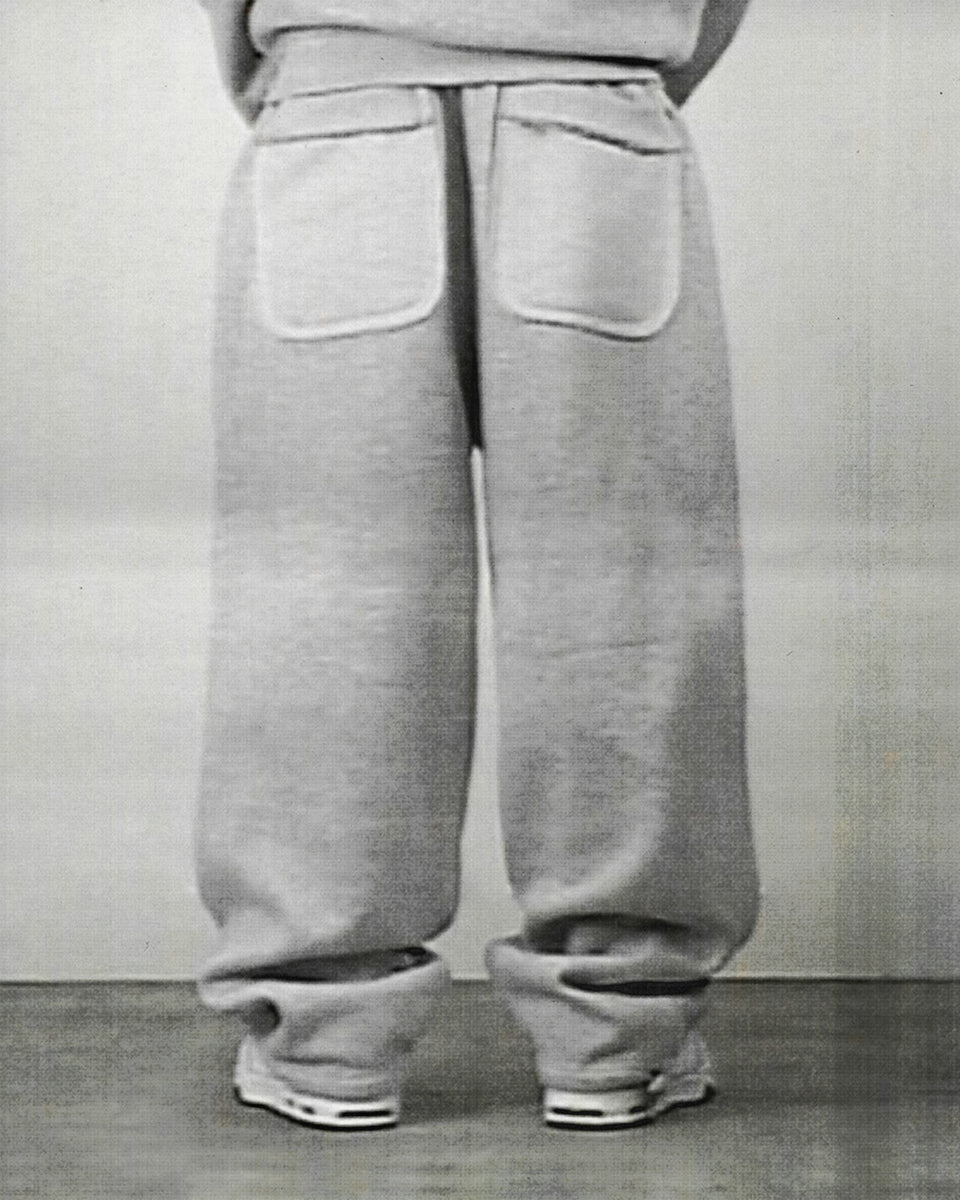 DECONSTRUCTED SWEATPANTS GREY MARL