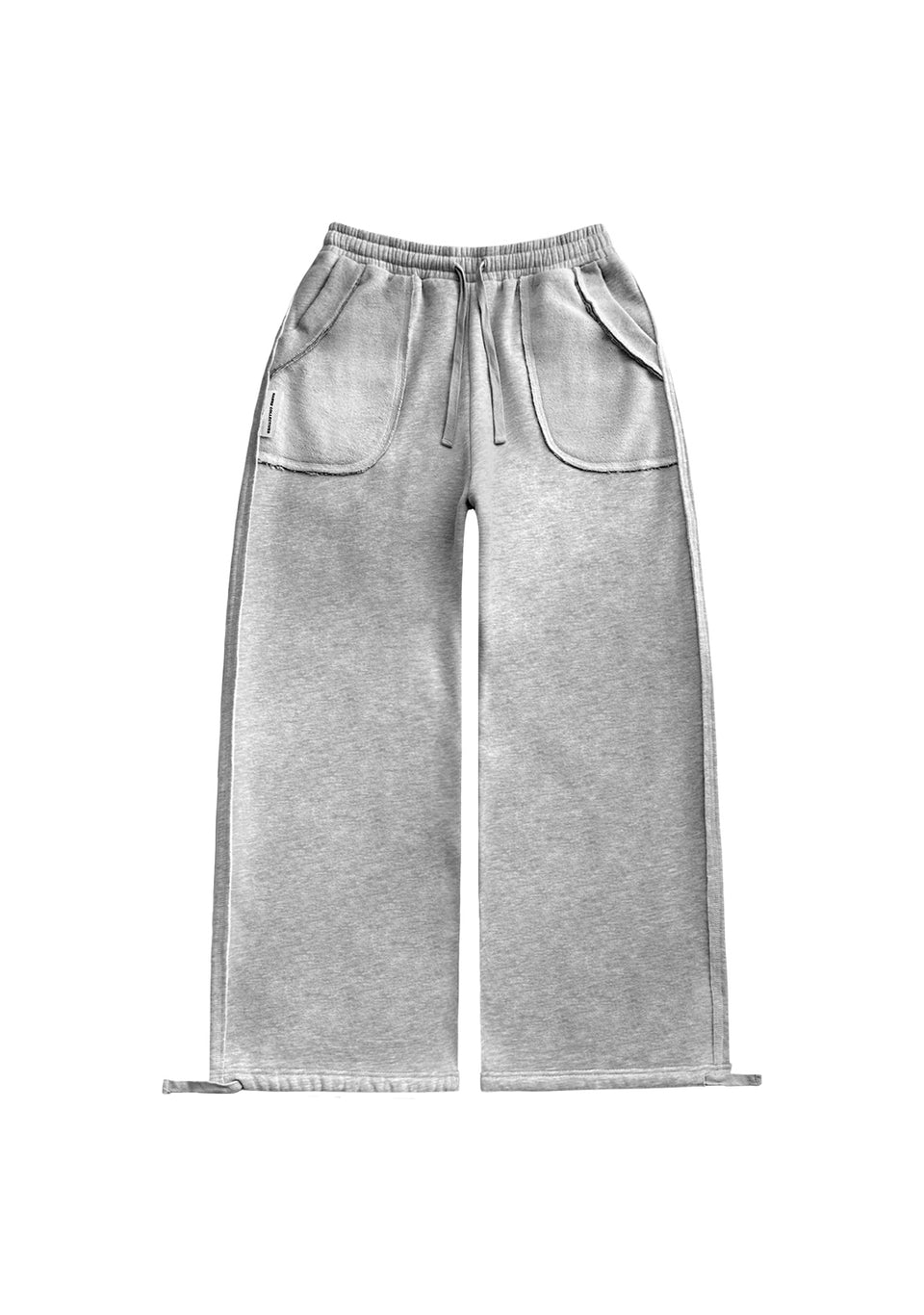 DECONSTRUCTED SWEATPANTS GREY MARL
