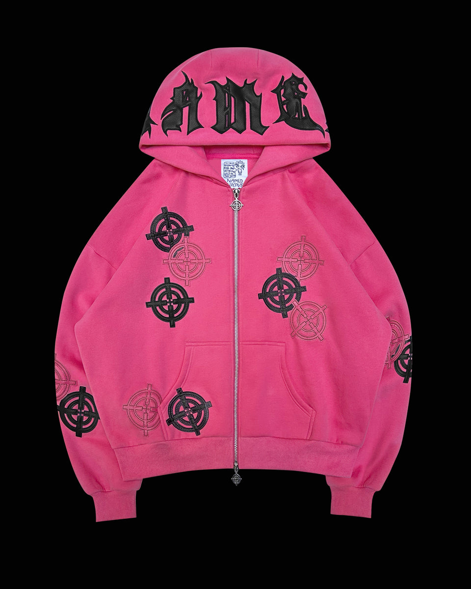 INCOGNITO ZIP HOODIE HOT PINK