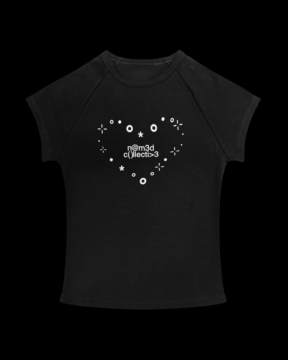 LOVESICK BABY TEE BLACK