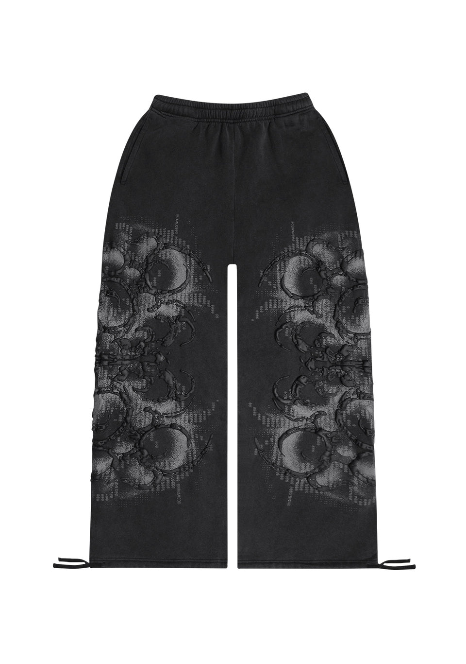 EUPHORIA PUFF PRINT OVERSIZED SWEATPANTS WASHED CHARCOAL