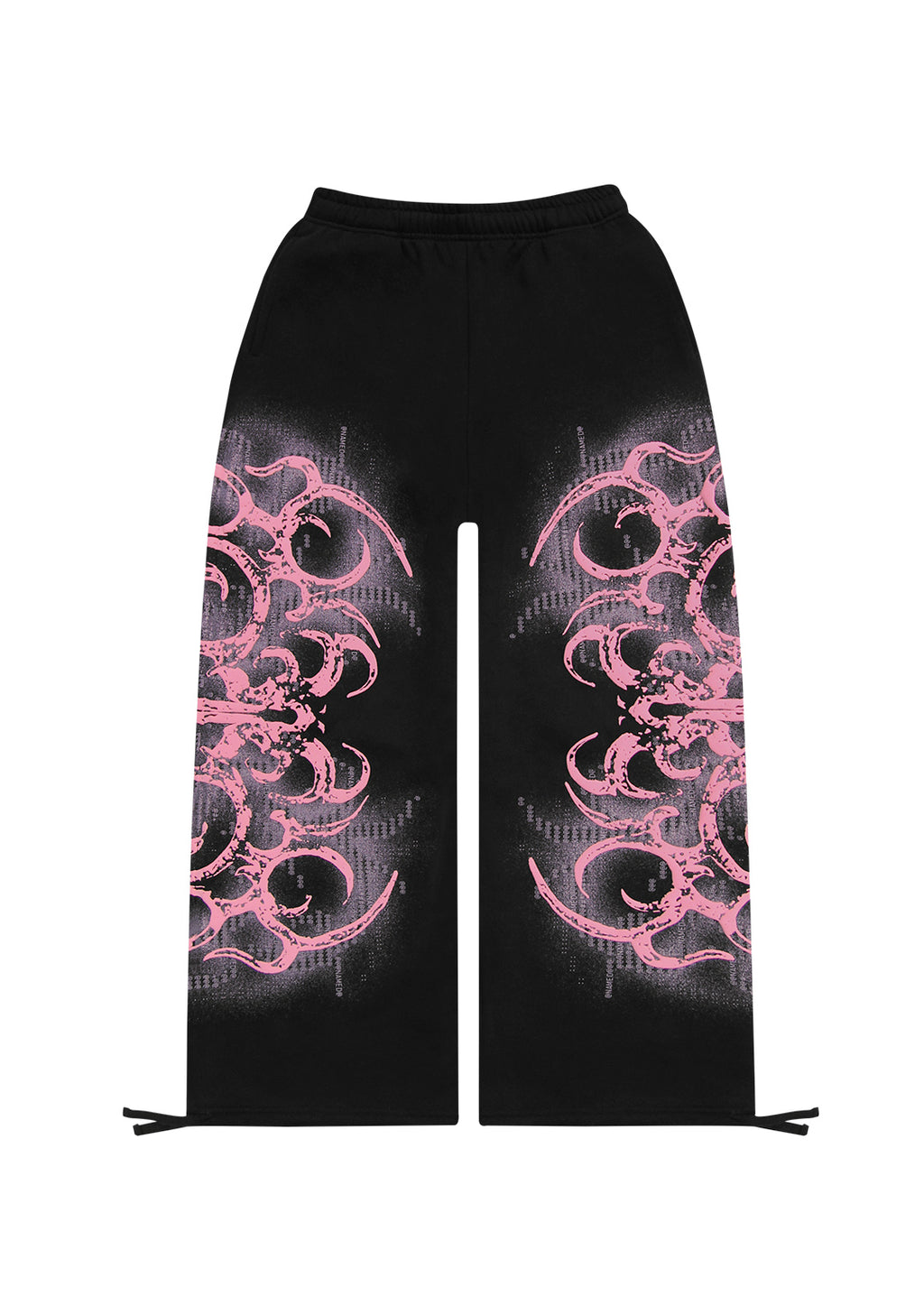 EUPHORIA PUFF PRINT OVERSIZED SWEATPANTS BLACK