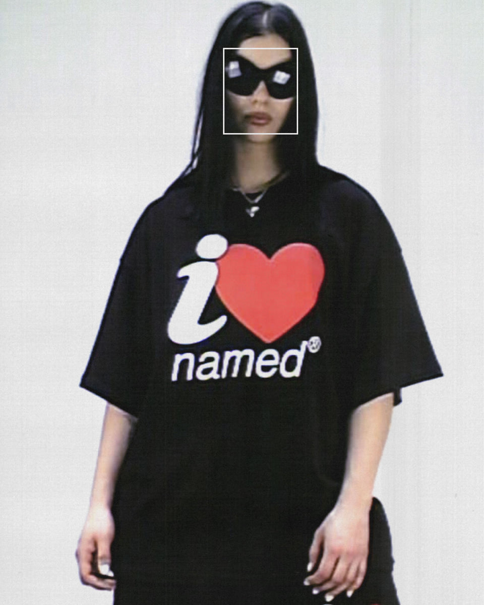 I <3 NAMED OVERSIZED TEE BLACK